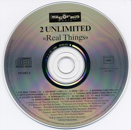 2 Unlimited - Real Things 1994 - 2 Unlimited - Real Things CD.jpg