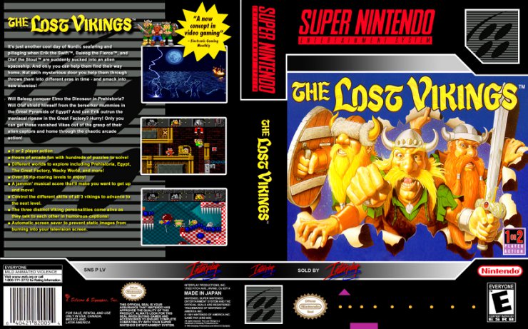  Covers Super Nintendo - The Lost Vikings Nintendo Snes - Cover.jpg