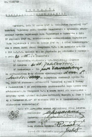 Leszek Żebrowski - Wyrok wykonania kary śmierci na ks. Rudolfie Marszałku.jpg