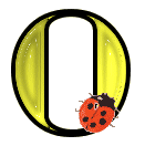 Żółte z biedronką - yellow-ladybird-number-0.gif