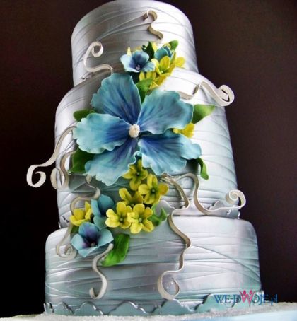 dekoracje okrągłych tortów weselnych - 1 72.jpg
