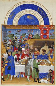 HISTORIA SZTUKI - Bardzo bogate godzinki księcia de Berry Bracia Limbourg, XV wiek styczen.jpg