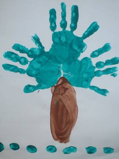 malowanie palcami - dłońmi - stopami - maos - arvore 1.jpg