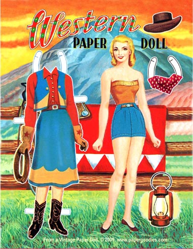 Papierowe Lalki - Paper Dolls - 0777-PC-Western.JPG