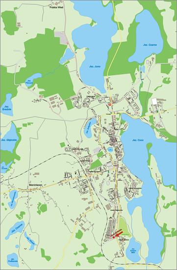 Mapy - Szczegółowy plan miasta Mrągowa.bmp