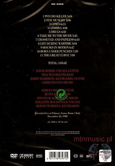  DVD MUZYKA  - Talking Heads Live in Rome 1980_2.jpg