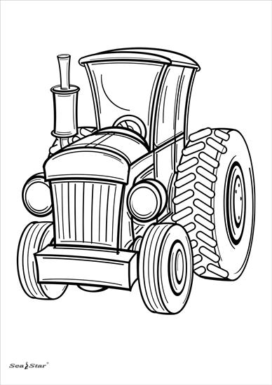 kolorowanki3 - POJAZDY - traktor.jpg