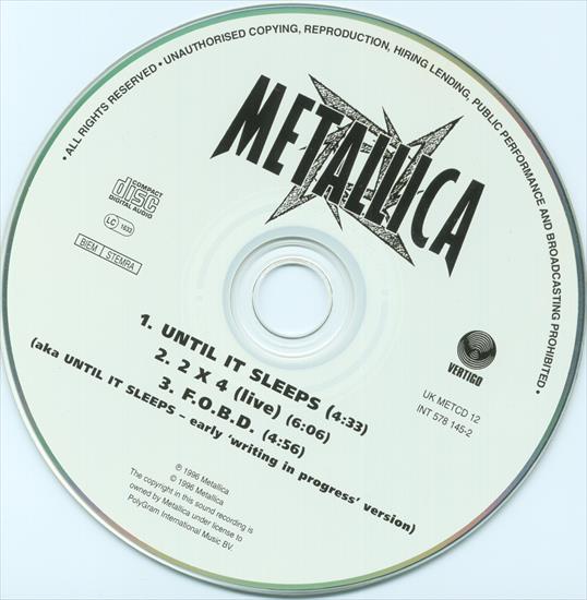1996 - Until it sleeps part 1 - CD.jpg