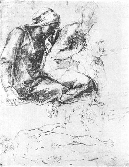 Various Drawings - Madonna and Child with St JohnLouvre, Paris.bmp