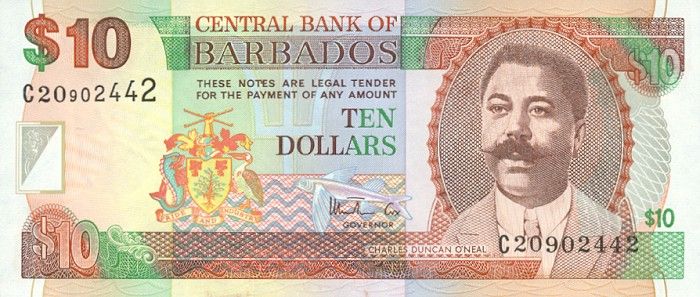 Pieniądze świata - Barbados - dolar.jpg