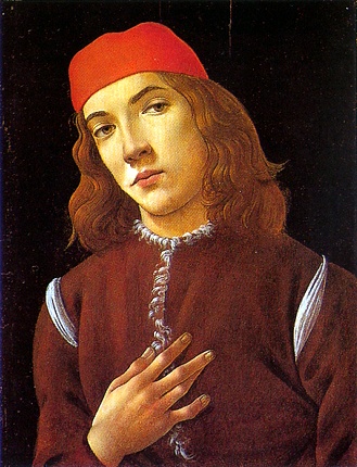 Botticelli Alessandro - 25.Retrato de un joven, hacia 1480-1490.jpg