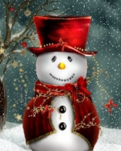 tapety świąteczne - Snowman.jpg