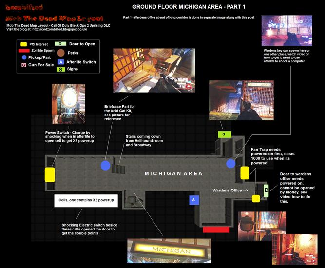 MOB of The Dead ZOMBIE - Mob The Dead Map Layout Michigan Area Ground Floor PART 1.png