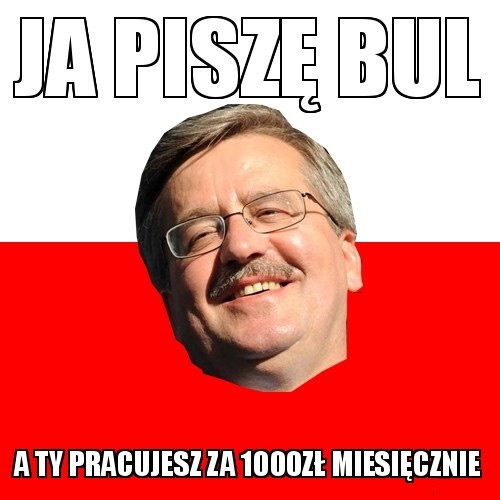 Flaga i godło Polski - Szczery Komorowski.jpg