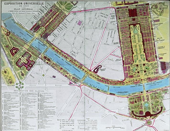 Paris - Paris Exposition. map, Paris, France, 1900.b.jpg