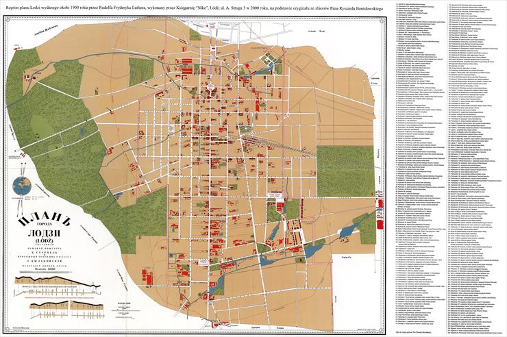 Mapy - replint planu miasta ŁÓDŹ 1900 ROK.jpg