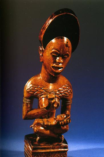 Art Africain - Maternite Yombe, Republique populaire de Congo ou Za... Yombe maternity, popular Republic of Congo or Zaire.jpg