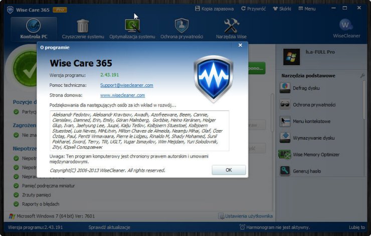 Wise Care 365 Pro 2.43 Build 191 Final serial PL - Screen.jpg