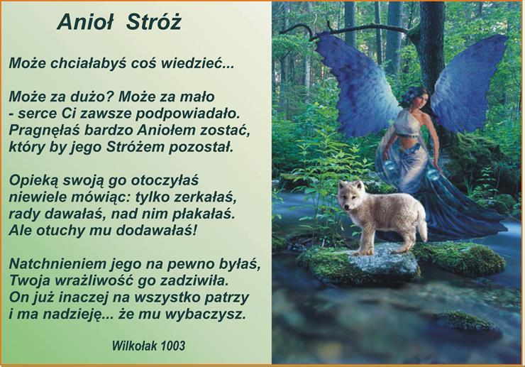 Mirosław Sokół - wilkolak1003 Moje wiersze - Anioł Stróż.jpg