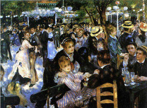 malarstwo - Pierre Auguste Renoir Zabawa w Moulin de la Galette, 1876.jpg