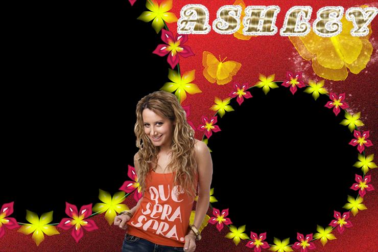 High school musical - ashley tisdale czerwona ramka.png
