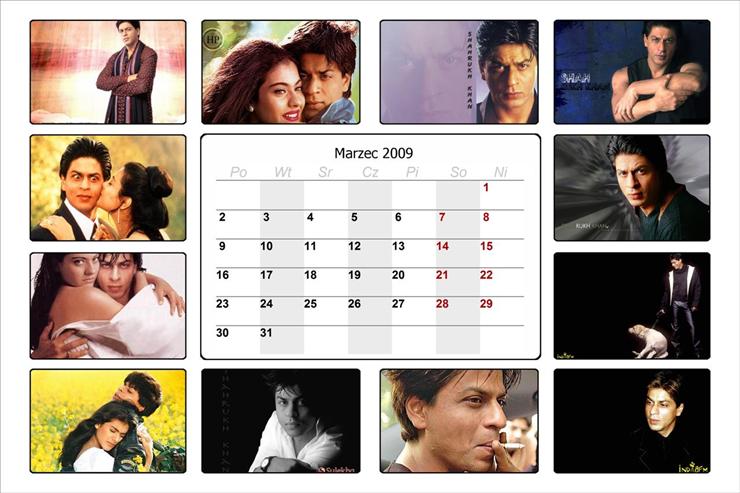 Kalendarze 2009 z Shahrukh Khan1 - shah rukh khan 3.jpg