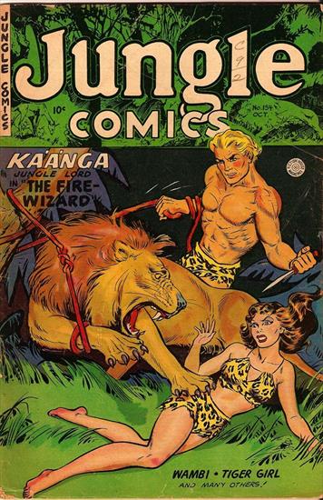Jungle - Jungle Comics 154 1952 damaged covers c2c Don Ensign-rangerhouse-Yoc.jpg