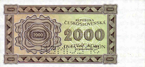 CZECHOSŁOWACJA - 1944 - 2000 koron b.jpg