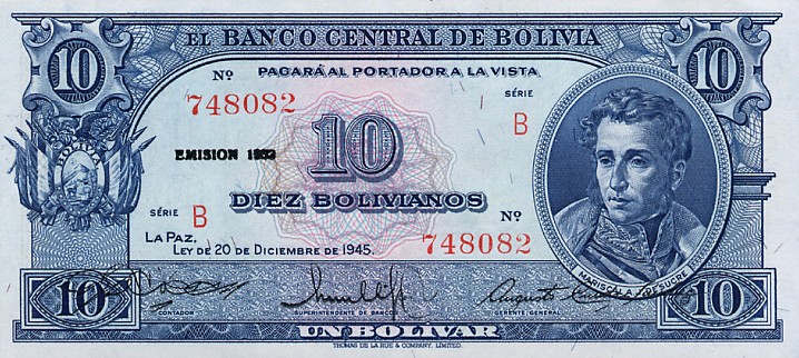 Bolivia - BoliviaP139b-10Bolivianos-L1945E1952_f.jpg